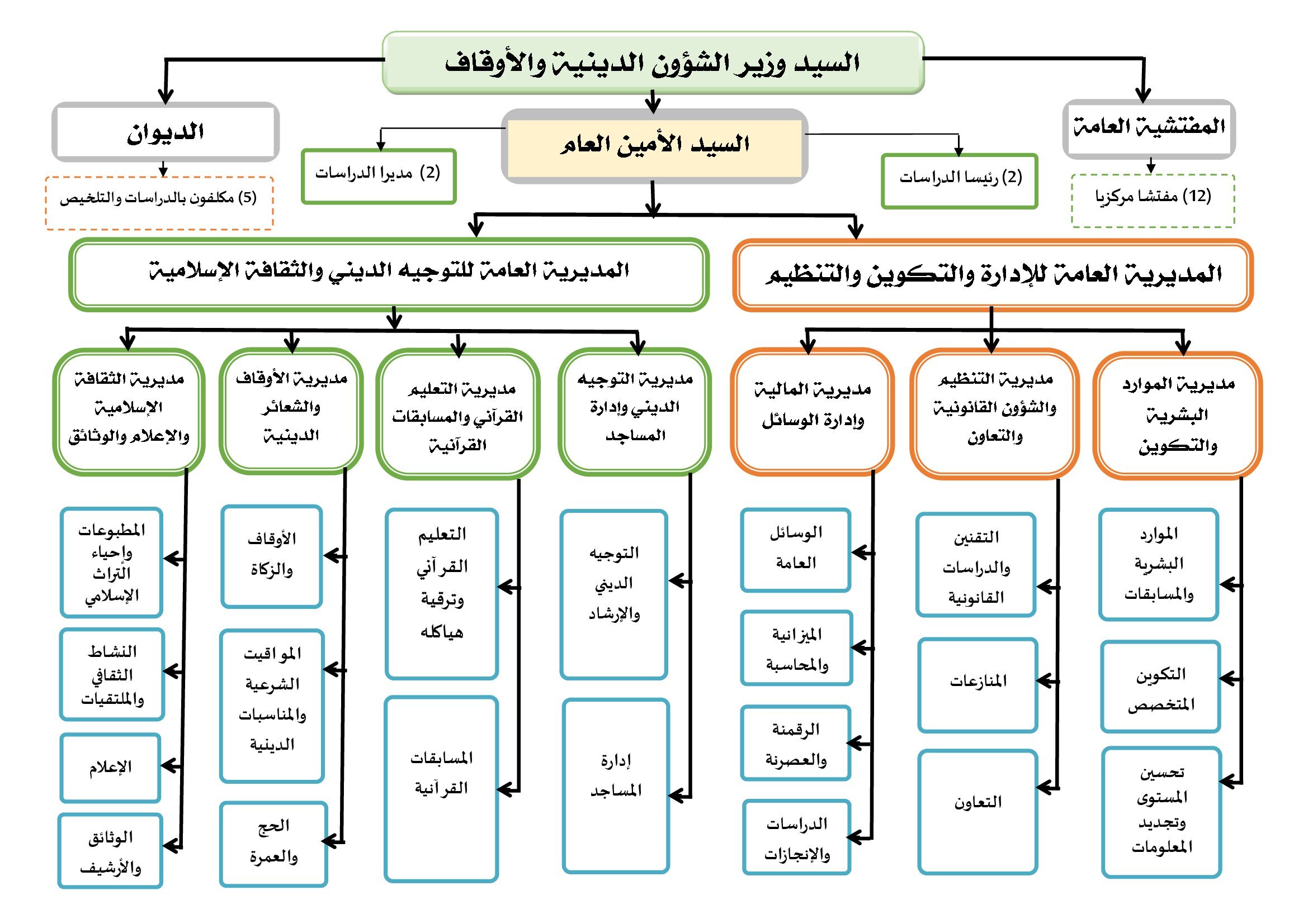 الهيكل التنظيمي